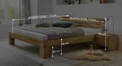 Bett "Kanata" -Bettbezüge Verkäufe 2024 bett kanata bemassungs grafik