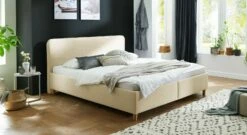 Bett "Kannur" -Bettbezüge Verkäufe 2024 bett kannur hochwertig webstoff creme