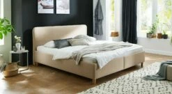 Bett "Kannur" -Bettbezüge Verkäufe 2024 bett kannur hochwertig webstoff natur