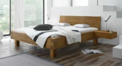 Bett "Kasos" -Bettbezüge Verkäufe 2024 bett kasos wildeichen holz massiv gr