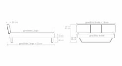 Bett "Koruko" -Bettbezüge Verkäufe 2024 bett koruko mass grafik