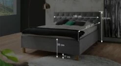 Stauraumbett "Latona" Express -Bettbezüge Verkäufe 2024 bett latona express integriert stauraum bemassung grafik