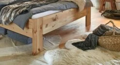 Bett "Tosa" -Bettbezüge Verkäufe 2024 bett liege tosa breit holzrahmen 1