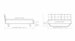 Bett "Liene" 22 Bett "Liene" -Bettbezüge Verkäufe 2024 bett liene bemassung grafik