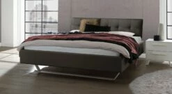 Bett "Liene" 30 Bett "Liene" -Bettbezüge Verkäufe 2024 bett liene echtleder dunkelgrau