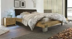 Bett "Limeira" -Bettbezüge Verkäufe 2024 bett limeira kopfteil luxus kunstleder dunkelbraun