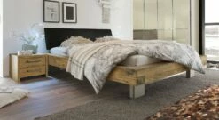 Bett "Limeira" -Bettbezüge Verkäufe 2024 bett limeira kopfteil luxus kunstleder schwarz