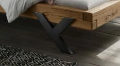 Bett "Lizzano" -Bettbezüge Verkäufe 2024 bett lizzano metallfuss schwarz