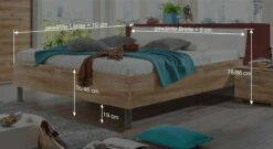 Bett "Loano" -Bettbezüge Verkäufe 2024 bett loano bemassung grafik