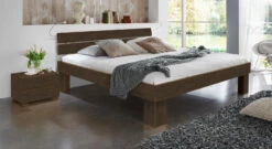 Bett "Lucca" Komfort -Bettbezüge Verkäufe 2024 bett lucca komfort fusshoehe 30cm buche wenge gr