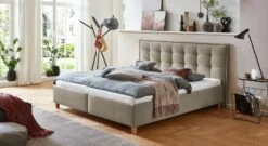 Bett "Lusaka" 30 Bett "Lusaka" -Bettbezüge Verkäufe 2024 bett lusaka webstoff taupe