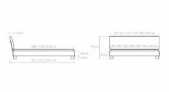 Bett "Marisa" -Bettbezüge Verkäufe 2024 bett marbella bemassungsgrafik