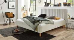 Bett "Medana" -Bettbezüge Verkäufe 2024 bett medana velours webstoff creme