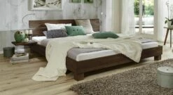 Bett "Mera" -Bettbezüge Verkäufe 2024 bett mera massivholz buche wengefarben gr