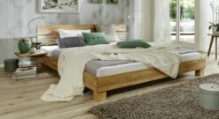 Bett "Mera" -Bettbezüge Verkäufe 2024 bett mera massivholz kernbuche natur gr