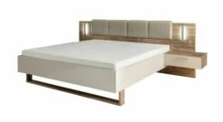 Bett Mit Nachttischen "Gino" -Bettbezüge Verkäufe 2024 bett mit nachttischen gino kopfteil polster angenehm