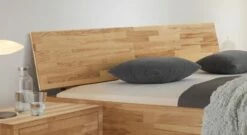 Bett "Pimona" -Bettbezüge Verkäufe 2024 bett pimona geneigt holz kopfteil