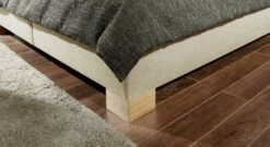 Bett "Quintino" -Bettbezüge Verkäufe 2024 bett quintino webstoff stabile blockfuesse