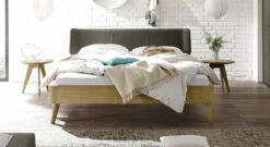 Bett "Rakaia" -Bettbezüge Verkäufe 2024 bett rakaia kopfteil braun gr