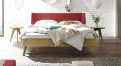 Bett "Rakaia" -Bettbezüge Verkäufe 2024 bett rakaia kopfteil rot gr