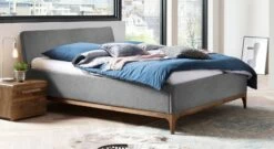 Bett "Rasma" -Bettbezüge Verkäufe 2024 bett rasma rahmenhoehe 48cm bezug weissgrau