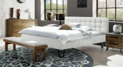 Bett "Remko" -Bettbezüge Verkäufe 2024 bett remko echtlederbezug bianco