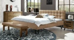 Bett "Remko" -Bettbezüge Verkäufe 2024 bett remko echtlederbezug cappuccino