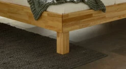 Bett "Riga" -Bettbezüge Verkäufe 2024 bett riga holzfuss robust massivholz gr