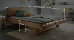 Bett "Rigolato" 18 Bett "Rigolato" -Bettbezüge Verkäufe 2024 bett rigolato hochwertig massivholz bemassung grafik