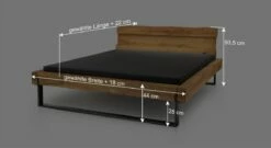 Bett "Risan" -Bettbezüge Verkäufe 2024 bett risan bemassungsgrafik