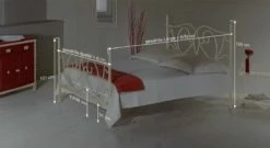 Bett "San Pedro" -Bettbezüge Verkäufe 2024 bett san pedro bemassungs skizze