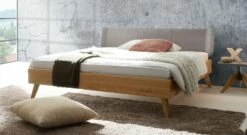 Bett "Sandel" -Bettbezüge Verkäufe 2024 bett sandel kopfteil hellgrau