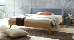 Bett "Sandel" -Bettbezüge Verkäufe 2024 bett sandel kopfteil jeansblau