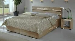 Bett "Severo" -Bettbezüge Verkäufe 2024 bett severo bemassungs skizze