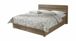 Bett "Severo" -Bettbezüge Verkäufe 2024 bett severo microvelours bezug dunkelbraun