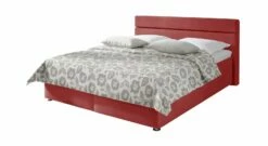 Bett "Severo" -Bettbezüge Verkäufe 2024 bett severo microvelours bezug dunkelrot