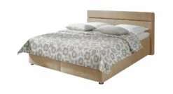 Bett "Severo" -Bettbezüge Verkäufe 2024 bett severo microvelours bezug hellbraun