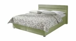 Bett "Severo" -Bettbezüge Verkäufe 2024 bett severo microvelours bezug olivgruen