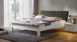 Bett "Sierra" -Bettbezüge Verkäufe 2024 bett sierra fusshoehe 20cm kopfteil braun gr