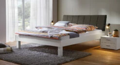 Bett "Sierra" -Bettbezüge Verkäufe 2024 bett sierra fusshoehe 25cm kopfteil braun gr