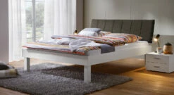 Bett "Sierra" -Bettbezüge Verkäufe 2024 bett sierra fusshoehe 30cm kopfteil braun gr