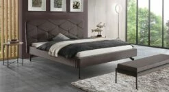 Bett "Sotello" -Bettbezüge Verkäufe 2024 bett sotello wildlederimitat kaffee