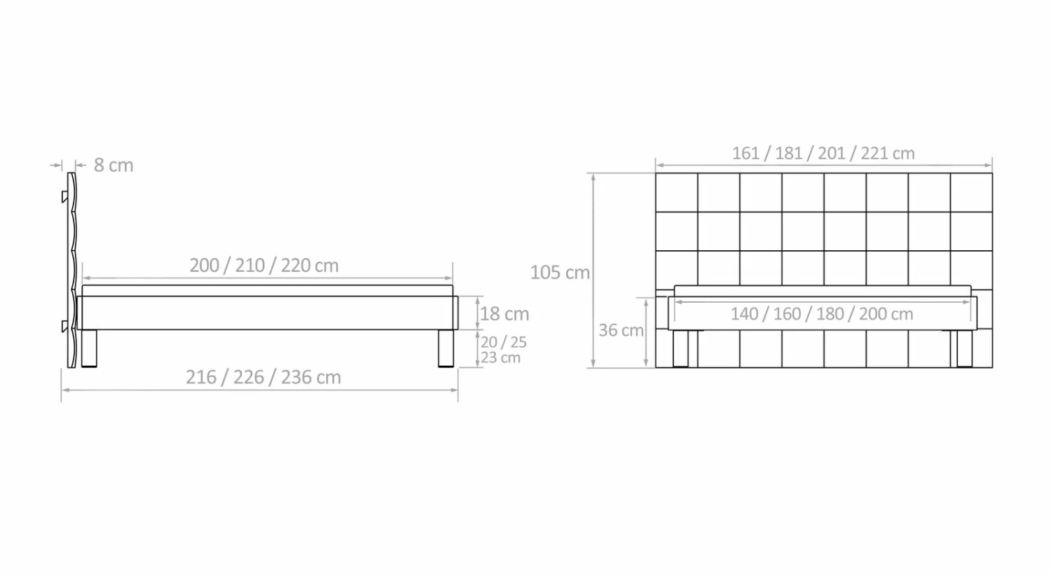 Bett "Talca" 8 Bett "Talca" – Bild 6
