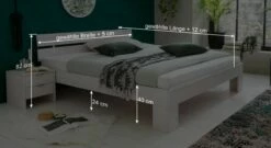 Bett "Tanu" 14 Bett "Tanu" -Bettbezüge Verkäufe 2024 bett tanu bemassungs grafik