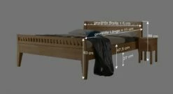 Bett "Tapira" -Bettbezüge Verkäufe 2024 bett tapira landhausstil bemassung grafik