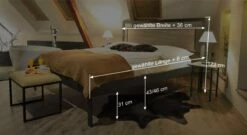 Bett "Tarvisio" -Bettbezüge Verkäufe 2024 bett tarvisio bemassung grafik