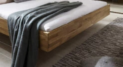 Bett "Terrano" -Bettbezüge Verkäufe 2024 bett terrano massivholz wildeiche schwebe optik gr