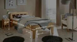 Bett "Tessin" 9 Bett "Tessin" -Bettbezüge Verkäufe 2024 bett tessin bemassungs skizze