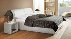 Bett "Trapani" -Bettbezüge Verkäufe 2024 bett trapani kunstleder weiss gross