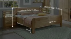 Bett "Trikomo" 10 Bett "Trikomo" -Bettbezüge Verkäufe 2024 bett trikomo bemassungs grafik